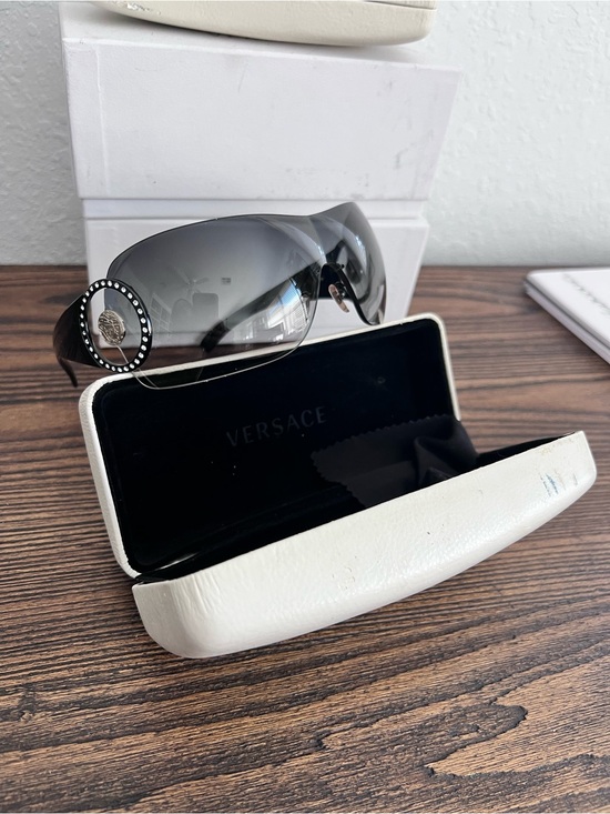 Versace Oversized Sunglasses in Gray Gradient 4116 B
